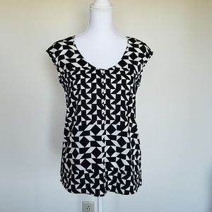 J. Crew geometric high-low shirt